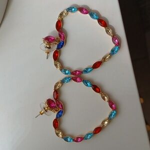 Colorful Heart-Shaped Earrings